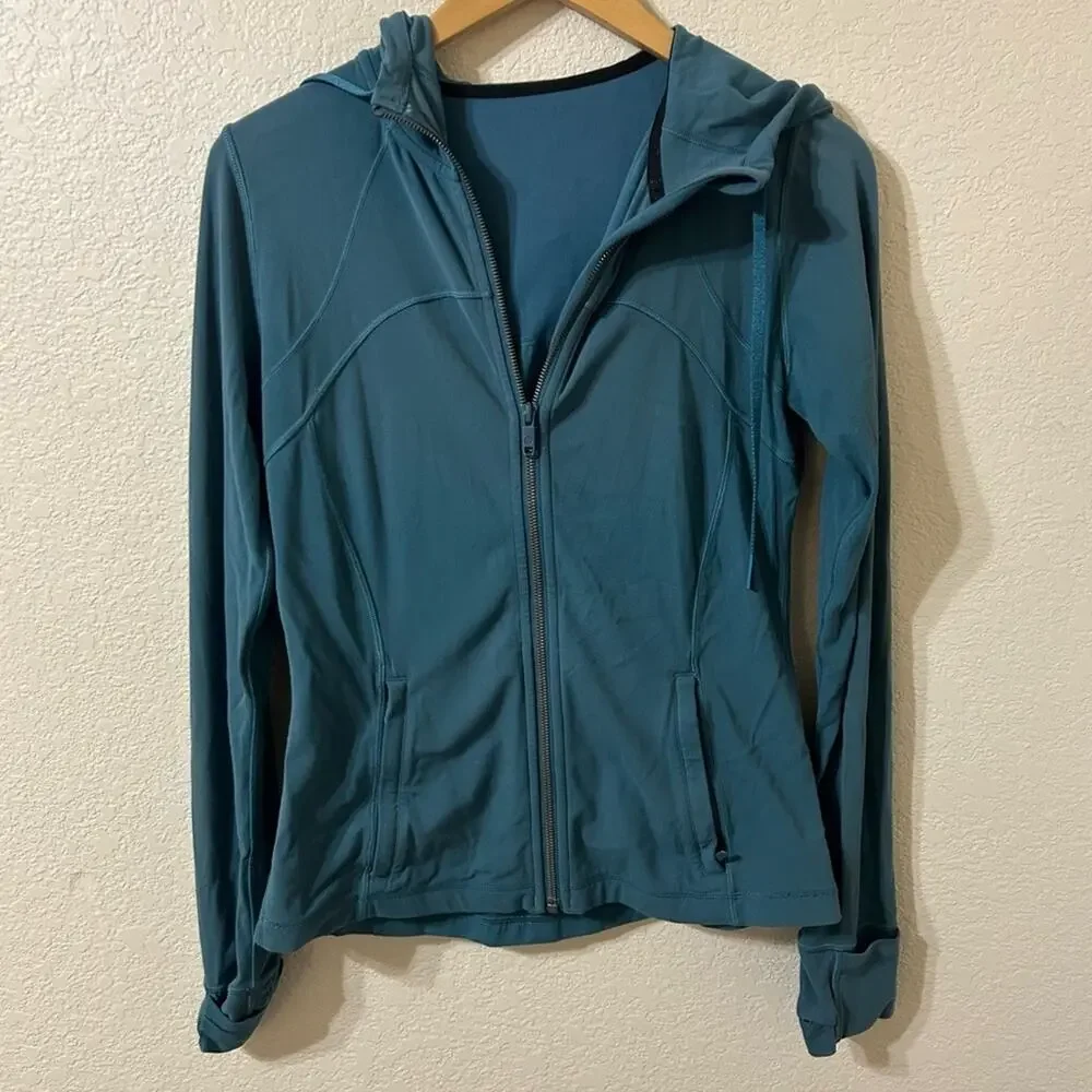 Lululemon Hooded Define Jacket Nulu Desert Teal - Size 8